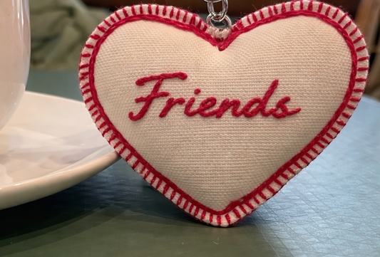 Friends Heart Keychain gift