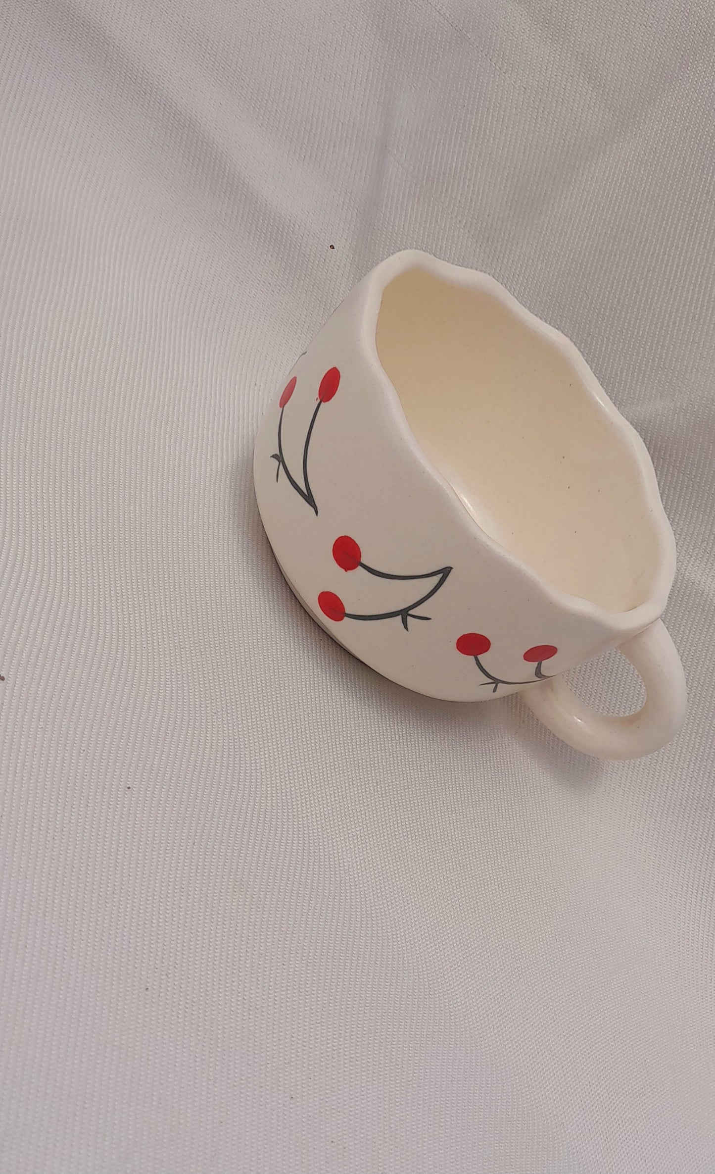Soup Cup with Cherry Blossom Motif.2