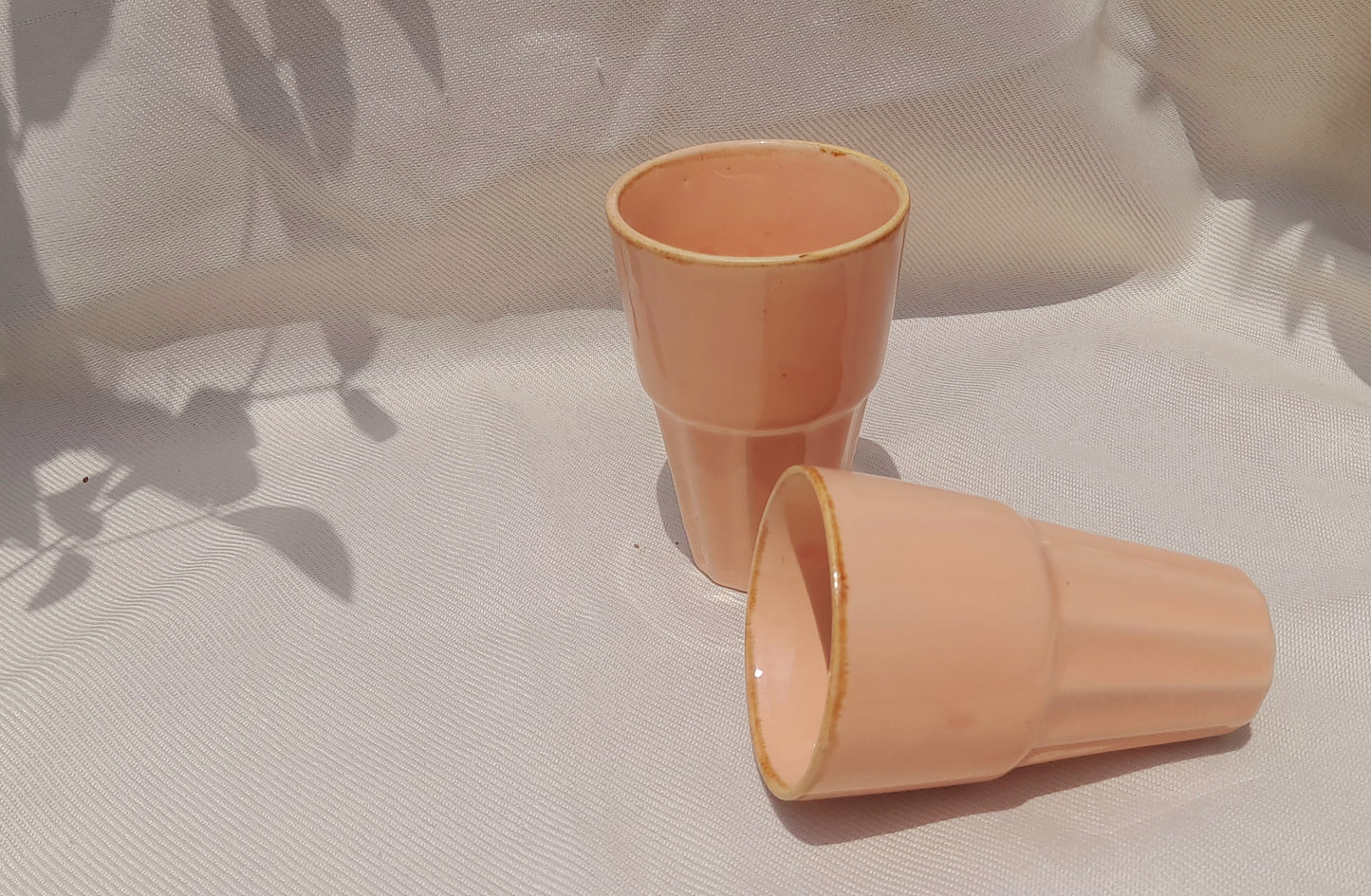 Terracotta Peach Ceramin Tumbler.1