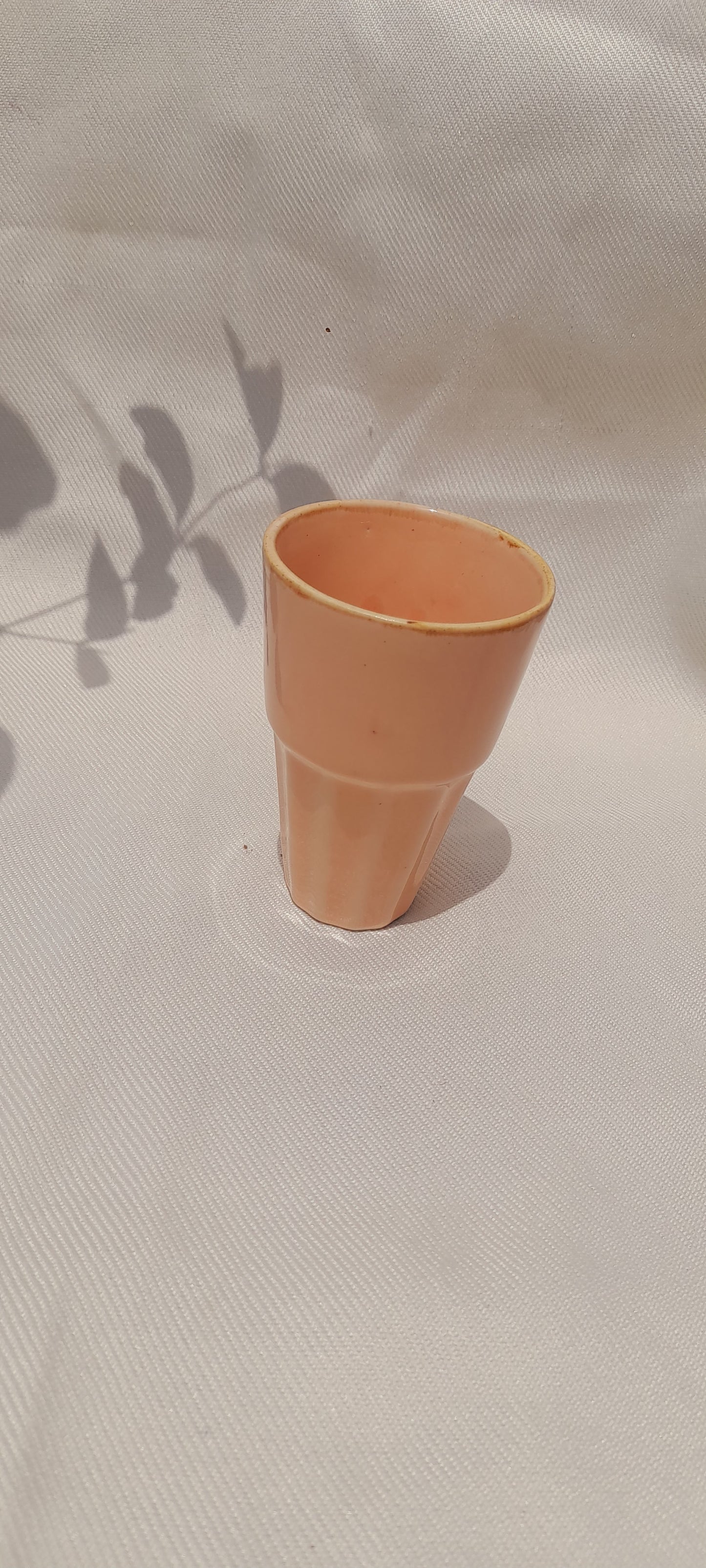 Terracotta Peach Ceramin Tumbler