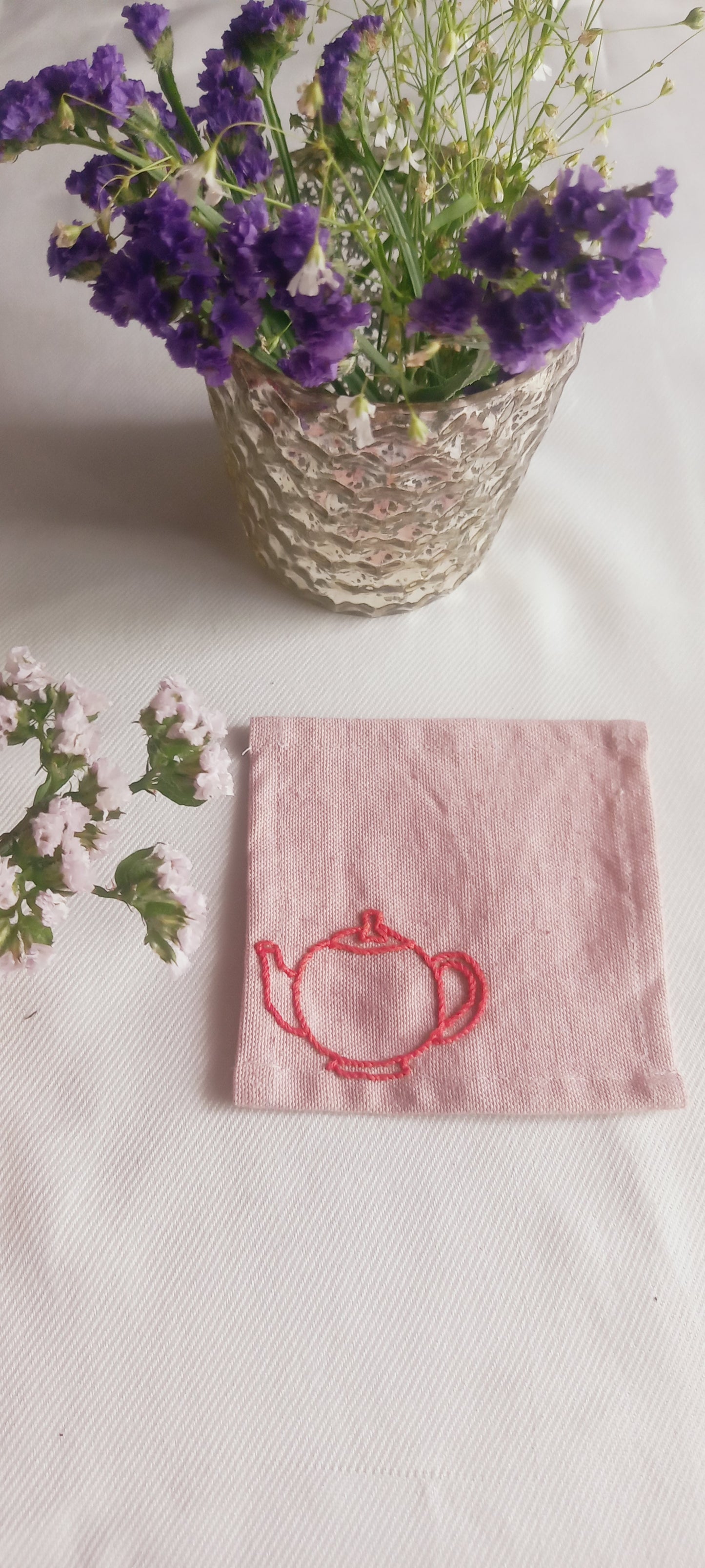 Kettle Designed - Hand Embroidered Coaster