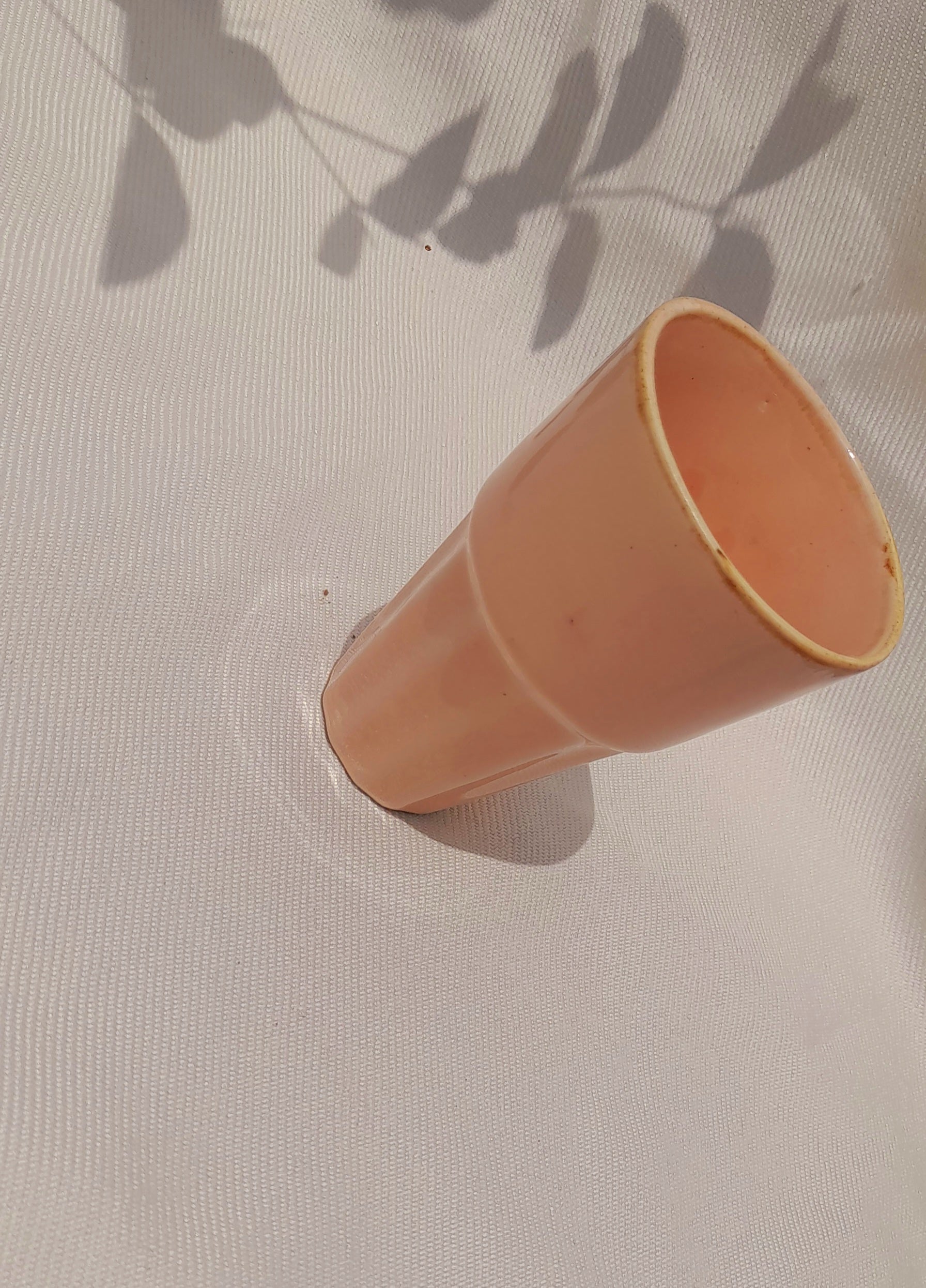 Terracotta Peach Ceramin Tumbler.2