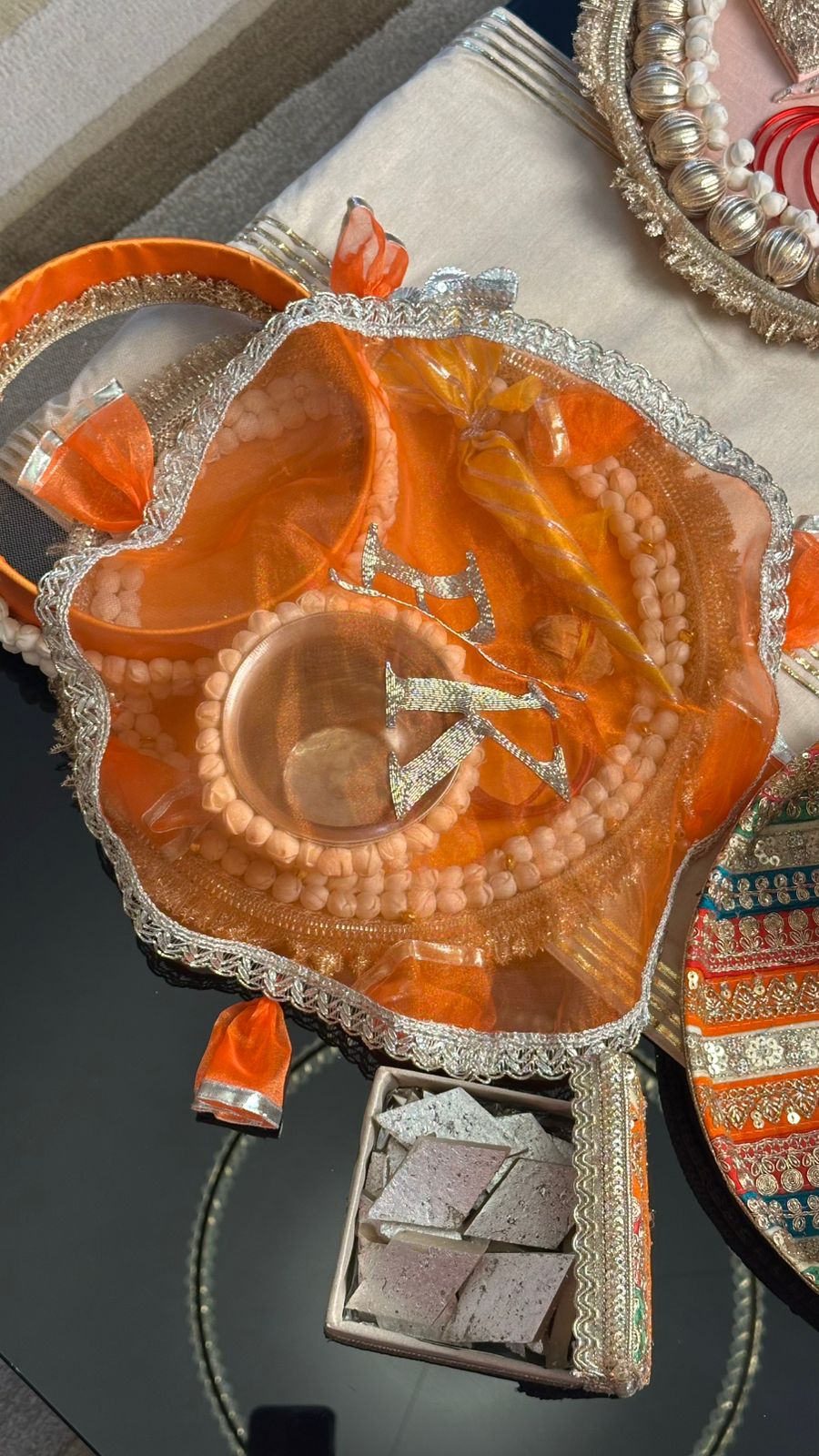 Adorable Karwa Chauth Gajra Thaali Collection 🌸 Handmade with Love