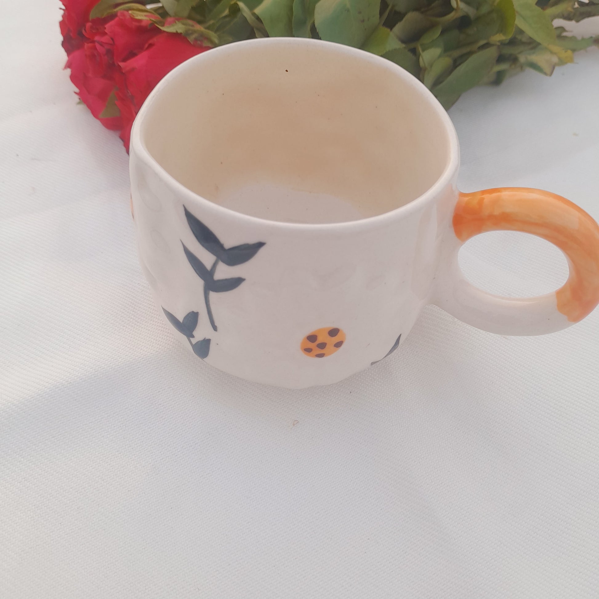 Bloom & Leaf Ceramic Cup.1