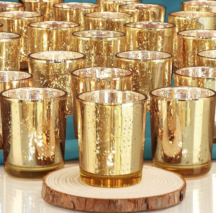 Votive 2 Golden Glow T-light Candle Holder