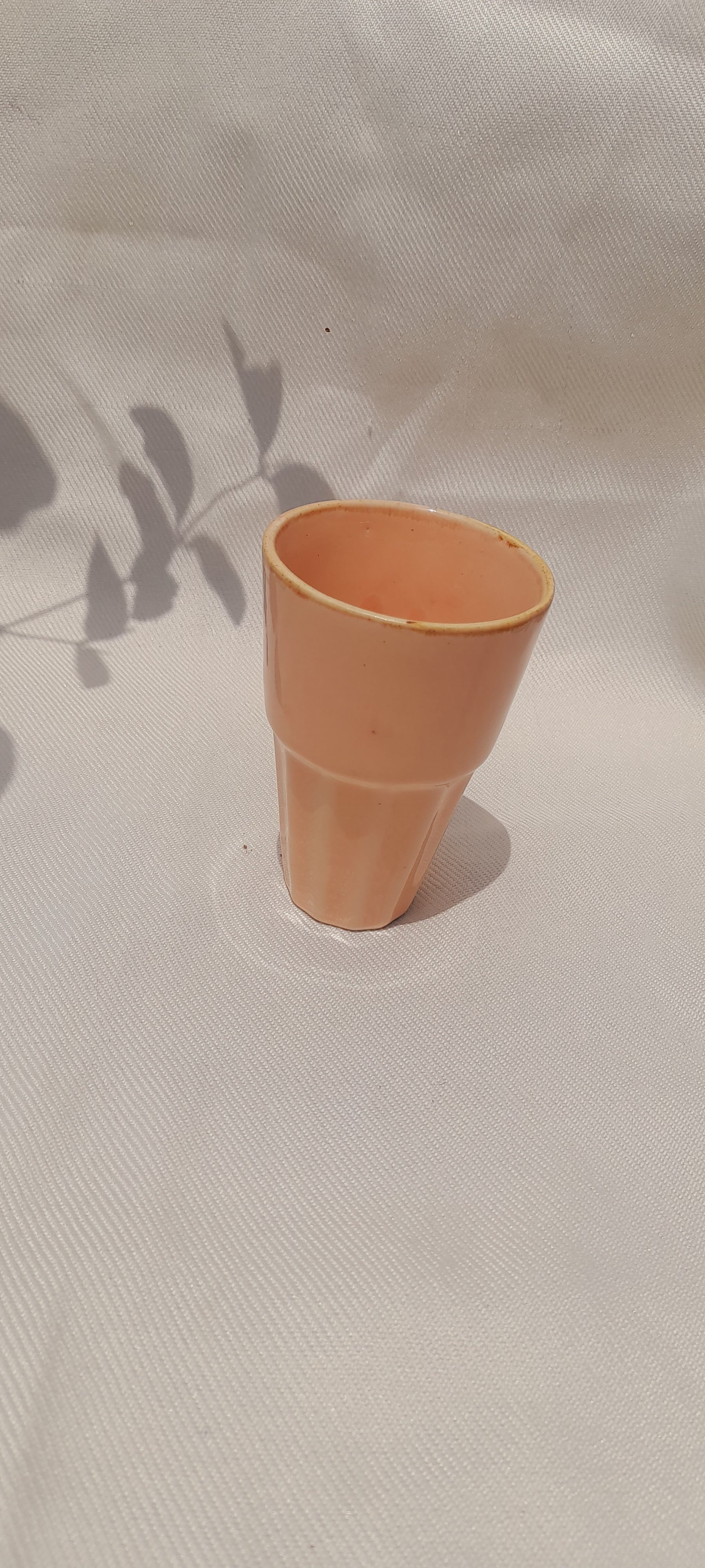 Terracotta Peach Ceramin Tumbler 