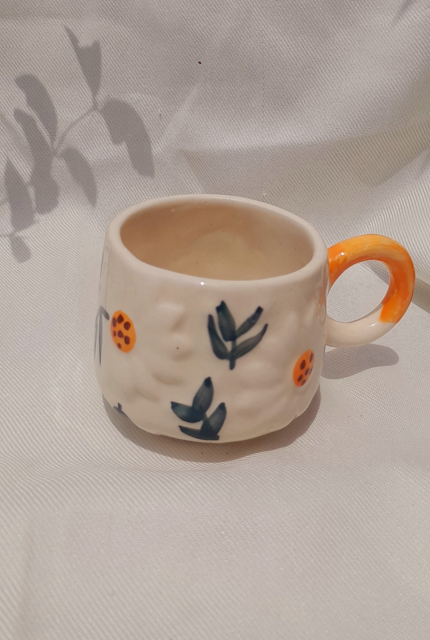 Bloom & Leaf Ceramic Cup 
