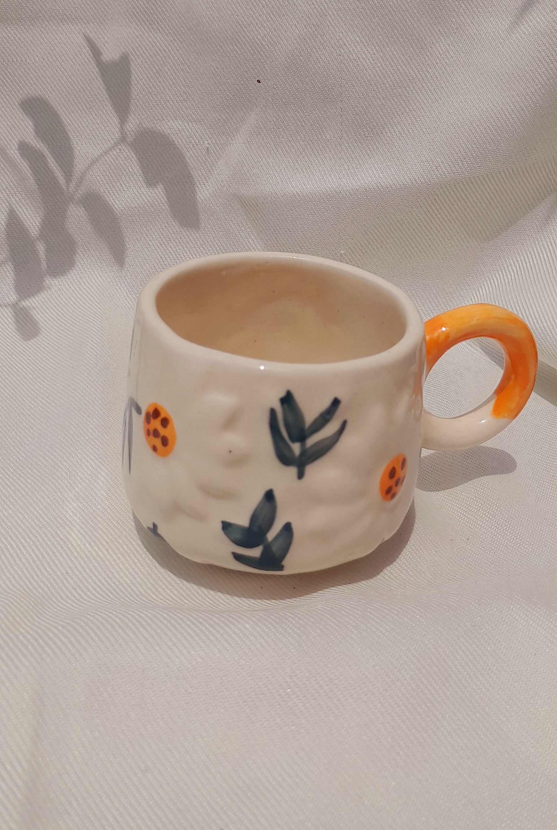 Bloom & Leaf Ceramic Cup 
